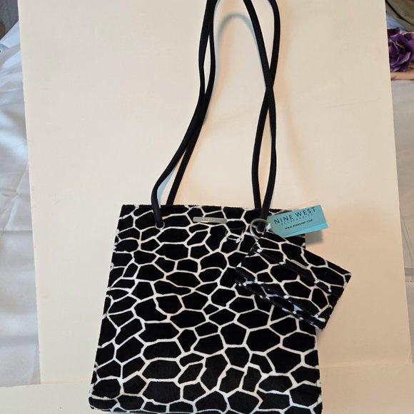 VINTAGE NINE WEST WOMEN'S SHOULDER BAG WITH MINI WALLET NWT - Picture 3 of 7